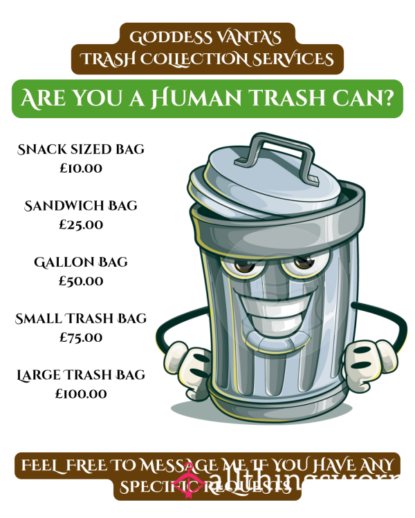 MY TRASH, YOUR TREASURE