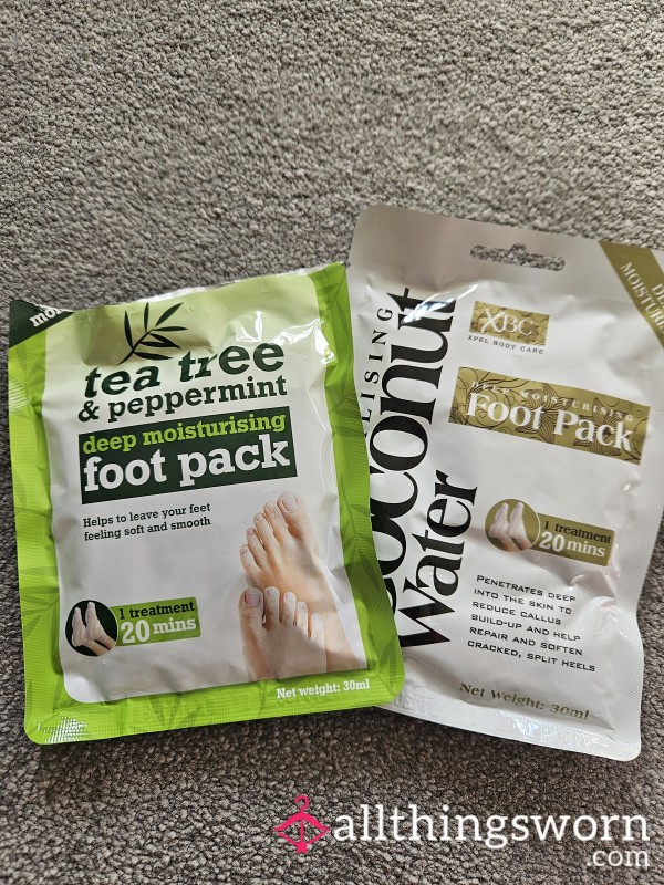 My Used Foot Packs , These Have Been Worn On My Pretty Pinkies