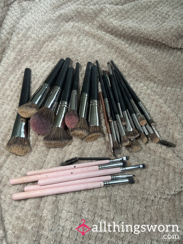 My Used Make Up Brushes  .. Not Washed For Months
