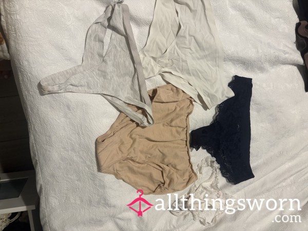 My Used Panties And Thongs For The Week