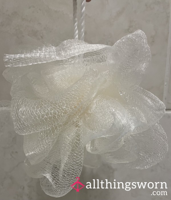 Well Used Shower Loofah That’s Just Touched And Caressed All The Right Places 💦🩷💋