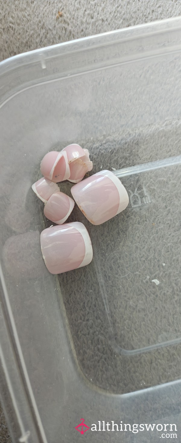 My Used Stick On Toe Nails