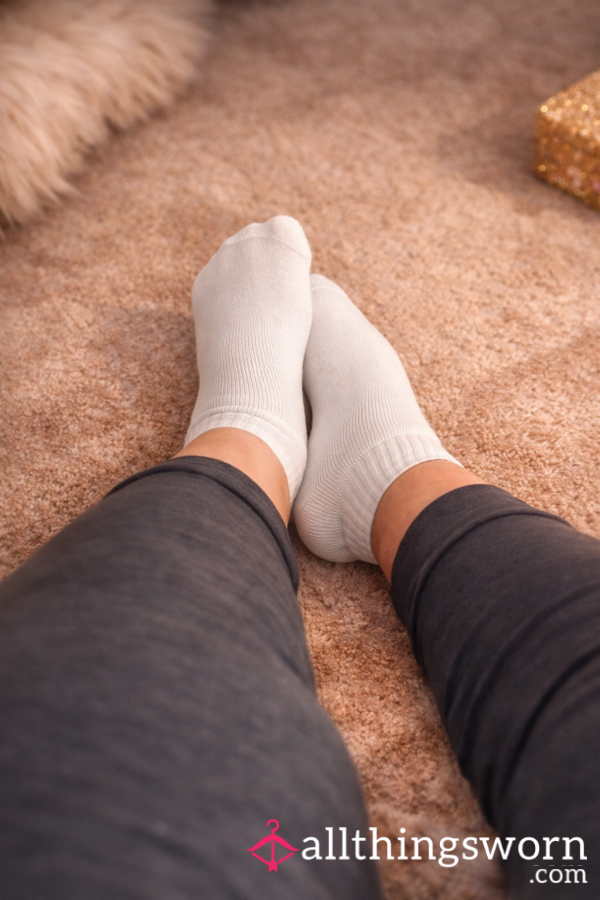 My Used White Full Cushion Ankle Socks