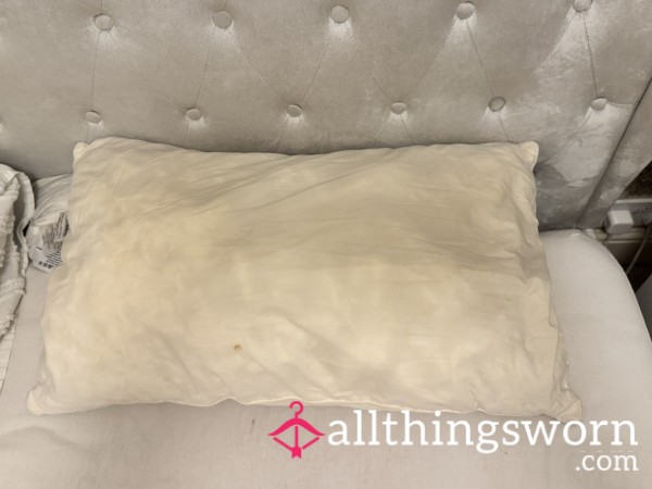 My Very Old Dribble Yellow Stained Stinky Pillow