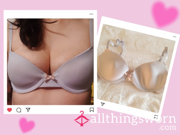 💜My Very Well-Loved Cream Lace Bra💜