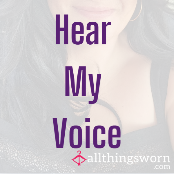 My Voice- Want To Hear Me As A Little Taster? 😉