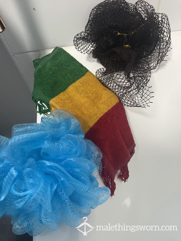 Used Wash Cloths, Daily Use (Body & Exfoliating)