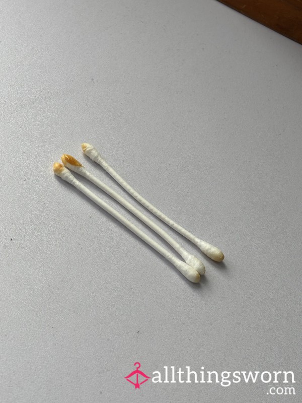 My Waxy Ear Buds From My Morning Routine