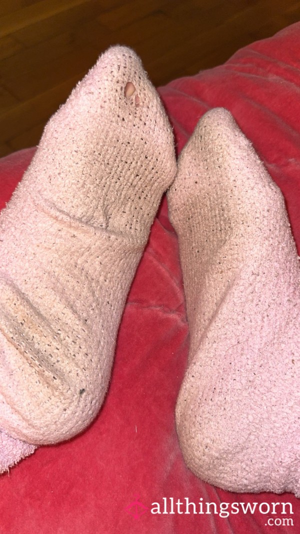 My Well Loved Pink “fluffy” Socks 🧦