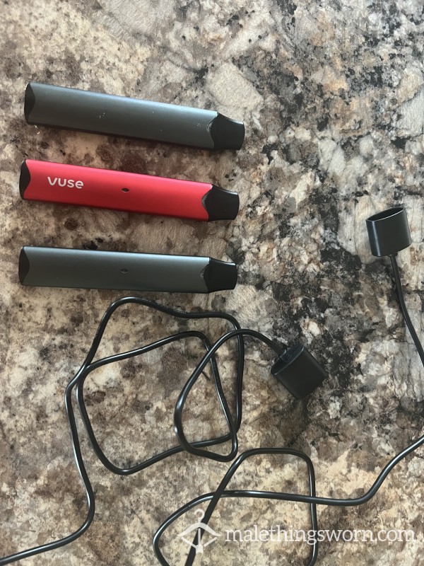 My Well Used Vuse Vape Pens/chargers