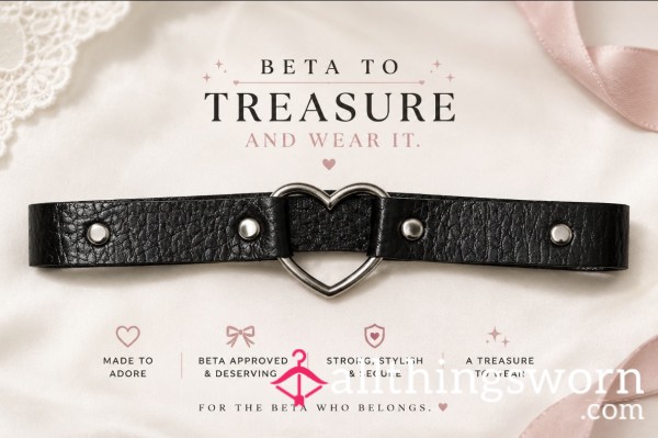 Be My B**ch & Buy My Personally Worn Choker🙇🖤