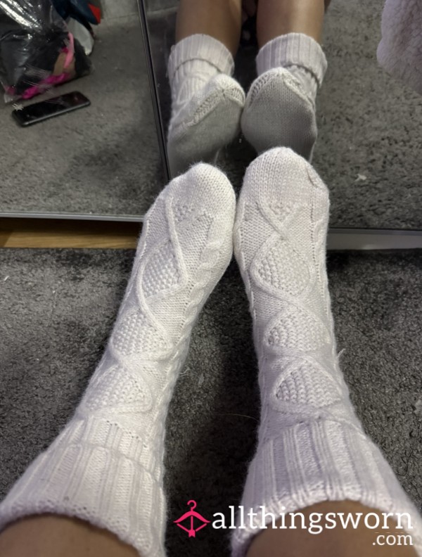 My Well Worn Knitted Socks, Soft, Sweaty & Full Of My Scent