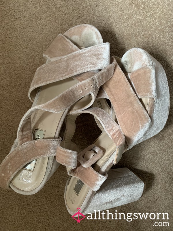 My Well Worn Velvet High Heels