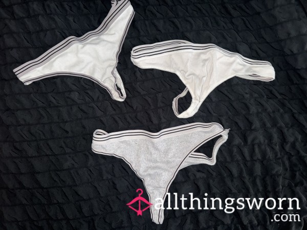 White 24h Wear Thongs
