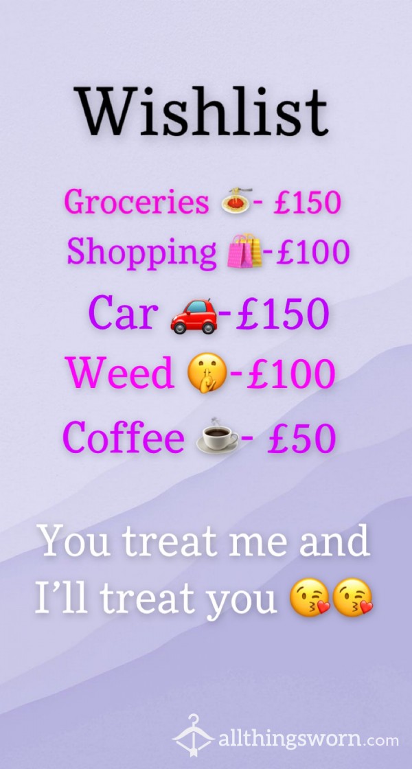 My Wish List 😌