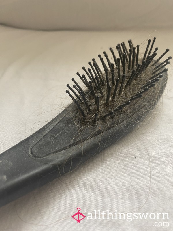My Work Hair Brush With Lots Of Hair In Still