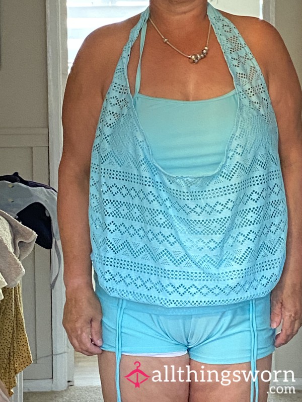 My Worn Allin-one  Turquoise Swimsuit