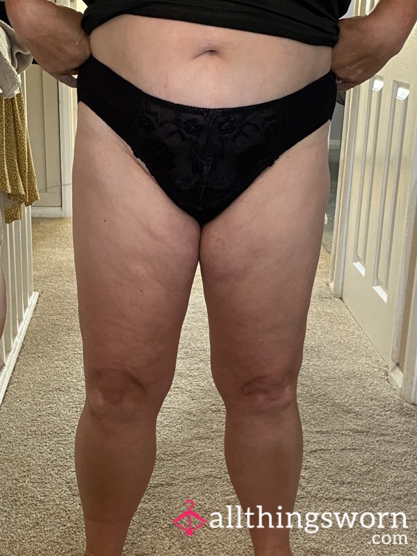 My Worn Cotton Lace Panties