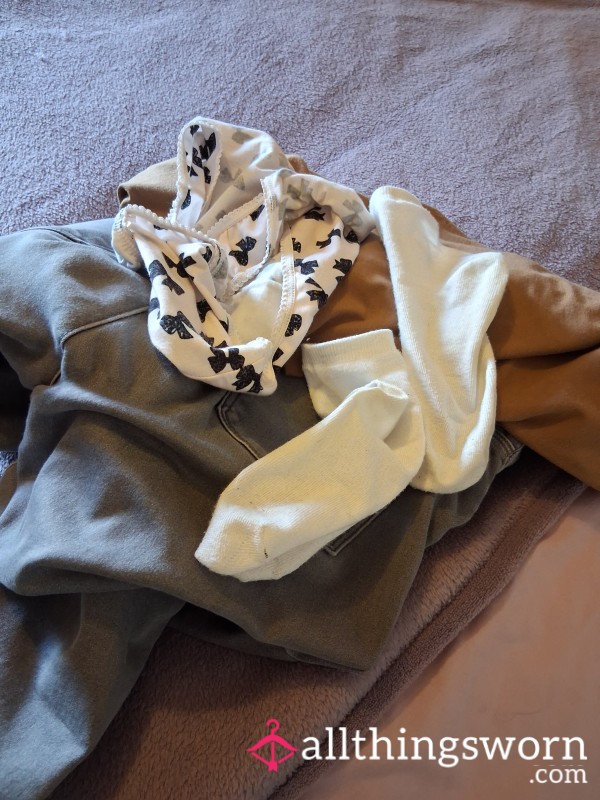 🤎Authentic Worn Outfit Bundle – Everyday Wardrobe Set 🤎