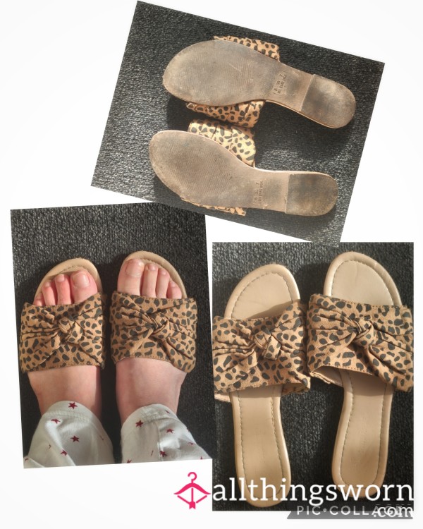 Worn Leopard Print UK5 👣