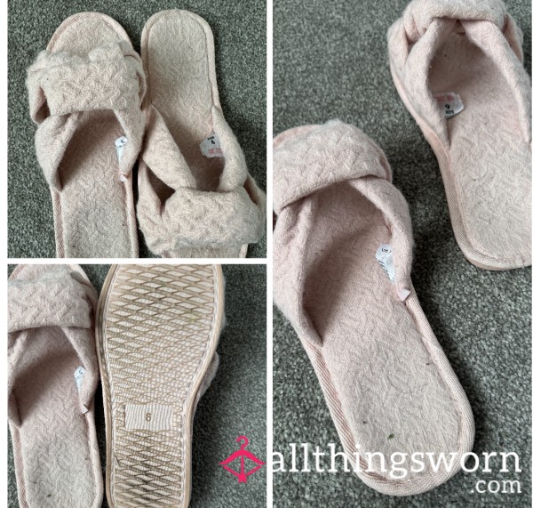My Worn Open Toes Slippers