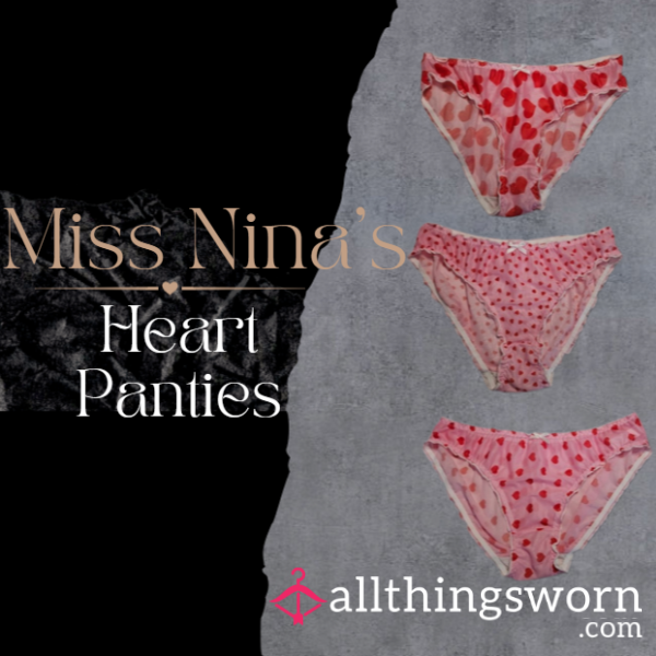 I ❤️Heart Panties Cute And Delicious With My S**y Scent