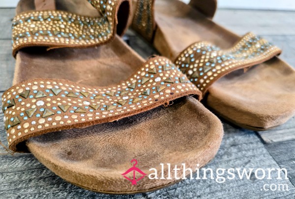 My Worn Stained Sandals - Perfect Shoes For You Foot Fetish Lovers