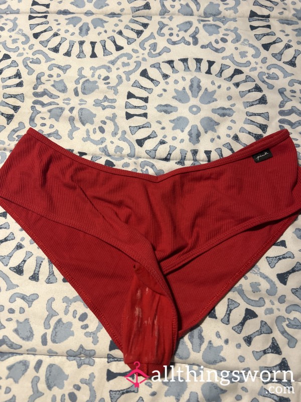 Mysterious Red Cheekies With Dried Stains