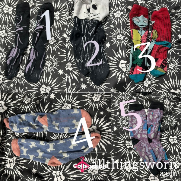 Mystery Sock Pick 🧦 Choose #1–5 – Cute, Sp**ky & Character Socks 🖤