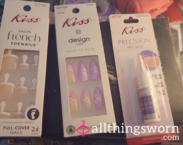 Nails 💅 & Toes ( 1 Week Wear )
