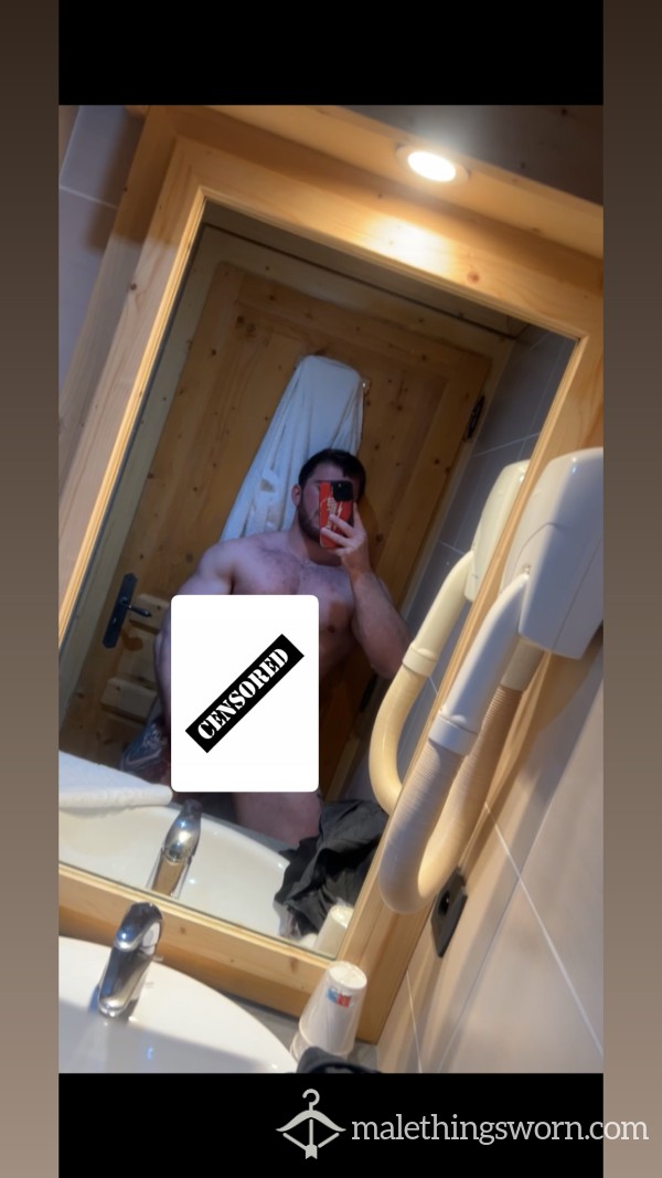 Naked Alpha Bathroom Stroking My Hot Body And Thick C*ck, Who’s Going To Wash Me Down