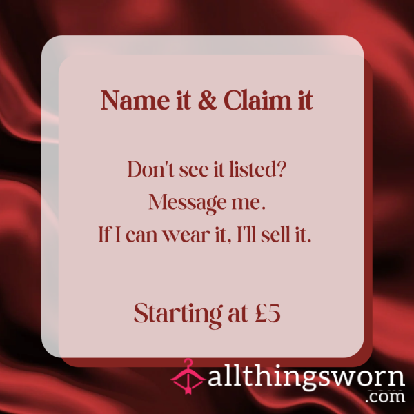 Name It & Claim It
