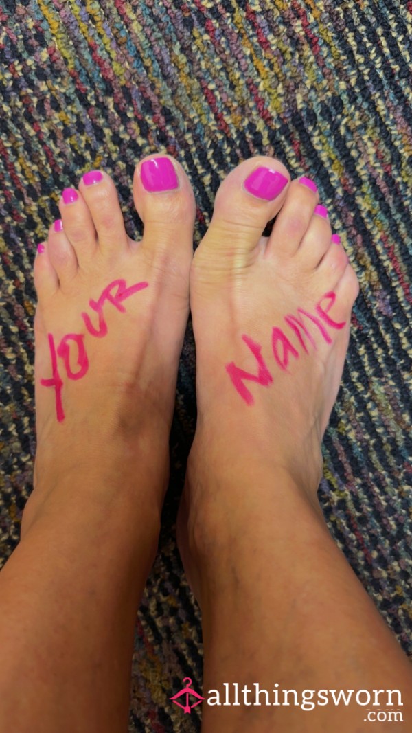 Name It & I’ll Wear It – Custom Feet Pics