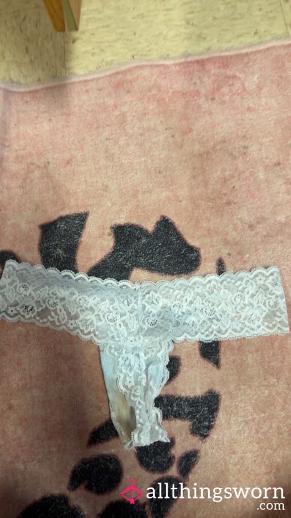 NASTY Lacy Light Blue 3 Year Old Stained Panties 🤢🤢🤢
