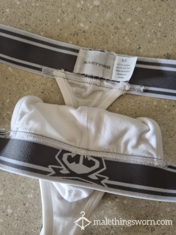Nasty Pig Thong Core White Will Be Messy!! ASK!