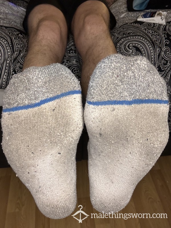 Nasty Sweat Covered Puma Anke Socks - 4day Worn 💦😈