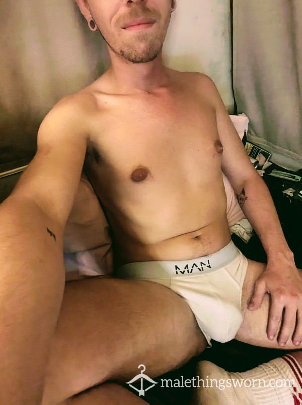 Nasty Used White Briefs (s) Extra Dirty, Ready To Sell