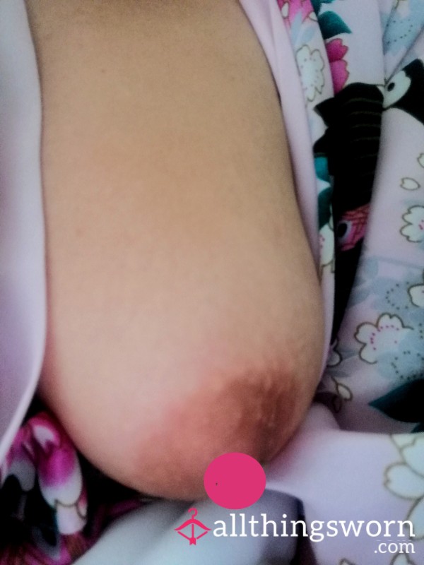 Natural 32c Breasts With Pierced Nipples