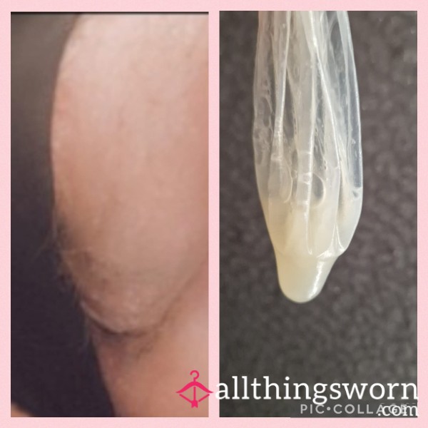 Natural Pu**y 🐱 Used Condom For You Cucks/cuckqueans 🩵🩷