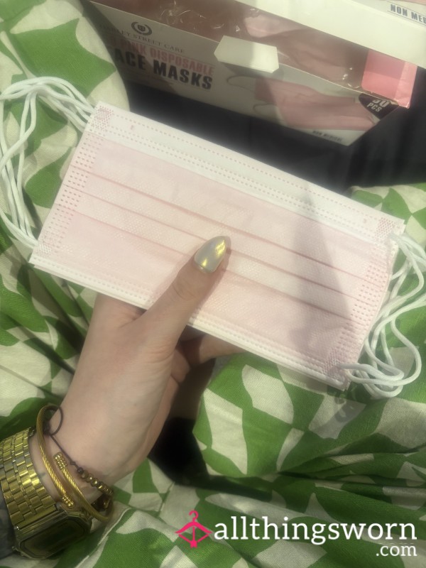 Naughty Face Masks… Worn In Panties/shoes For 24 Hours.. Pink/black/blue Available