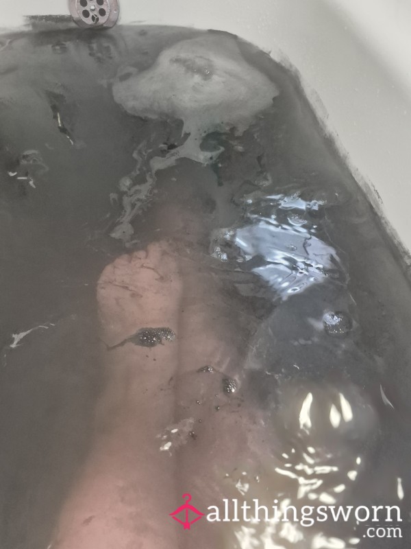 Naughty Feet In Black Bath Water