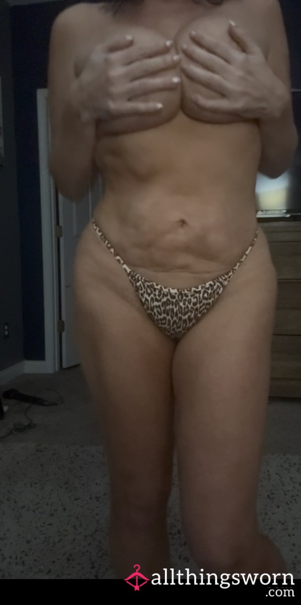 Naughty Leopard Thong 🐆🔥