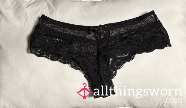 Naughty Little Lacy Black Panty