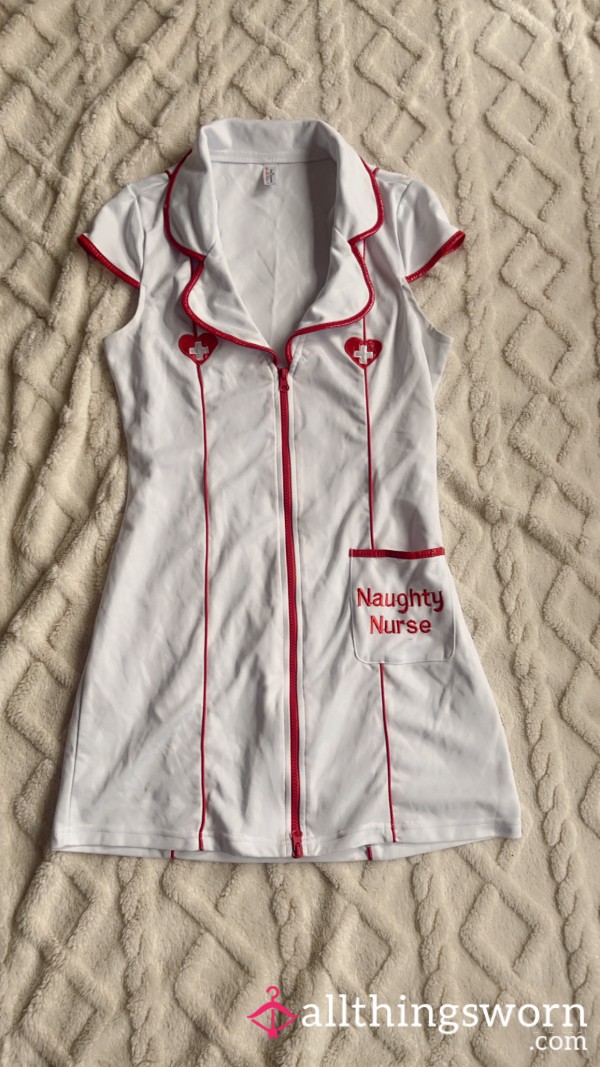 Naughty Nurse Outfit. Worn & F*cked In