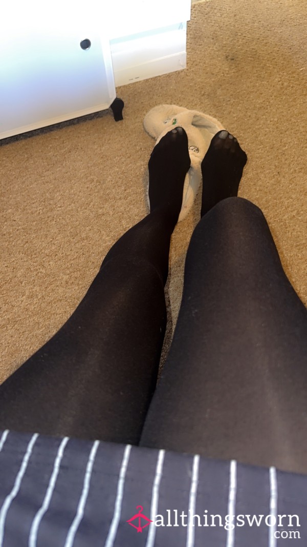 Naughty Nylon Tights, Worn Tights Clingy, Scented And Soaked In Me
