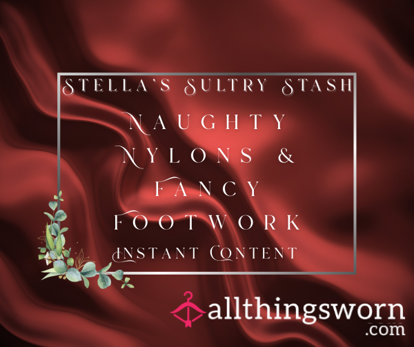 Naughty Nylons & Fancy Footwork (5mins Nylons, Arches, Oiled Feet, Di**o Footjob - £8)