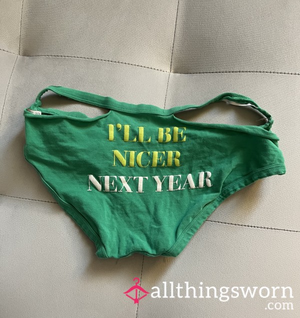 Naughty Or Nice 😈 Extremely Worn Panties