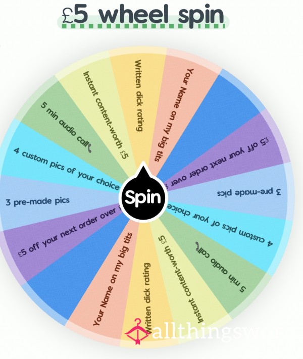Naughty £5 Wheel Spin