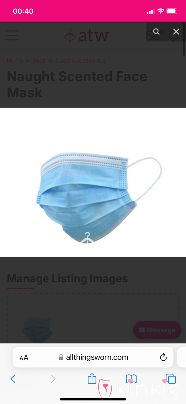 Naughty Scented Face Mask