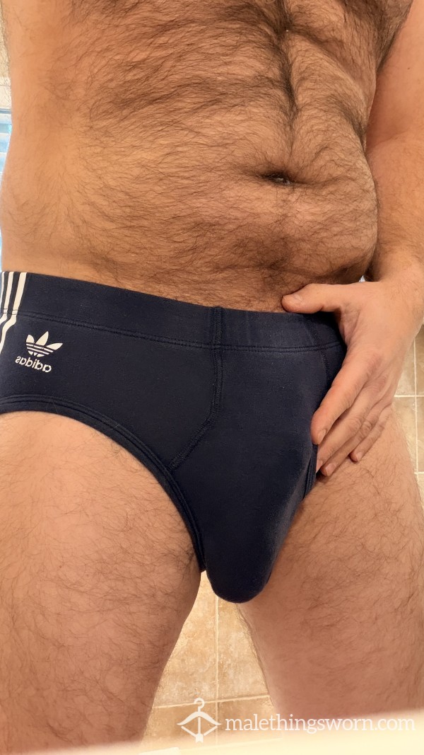 Navy Adidas Briefs - Large